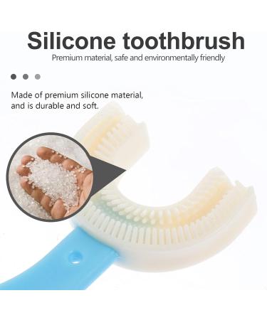 DOITOOL Kids Silicone U Shape Training Toothbrush - 12pcs, Waterproof & Soft Oral Cleaner for Children, Toddler Manual Toothbrush - 9.5X4.7X1.7CM - Buy Online on GoSupps.com