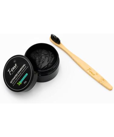 TCARE Charcoal Teeth Whitening Kit - 10-Piece Dental Care Set with Bamboo Toothbrush, Toothpaste, Powder, and Oil Pulling Packs for White Teeth, Fresh Breath, and Gum Health - Buy Online on GoSupps.com