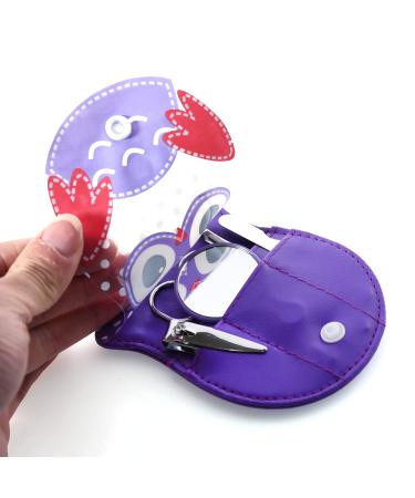 Spove Owl Design Manicure Set for Girls Teens - Pack of 6 Purple Nail Care Grooming Kits - Buy Online on GoSupps.com