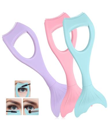 LALAFINA 3pcs Eyeliner Auxiliary Artifact Makeup Applicator Eyelash Helper Tool Mascara Guard for Eyelash