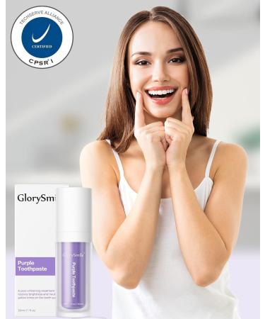 Purple Teeth Whitening Toothpaste for Instant Results - Stain Removal & Color Correction | Adults - Buy Online on GoSupps.com