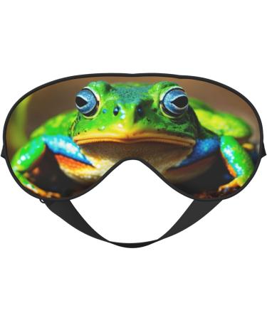 Buy Cute Frog Print Sleep Eye Mask | Soft Eye Cover for Sleeping & Travel - Perfect for Women & Men - Buy Online on GoSupps.com