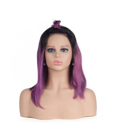 Ruixflr of female manure puppet head with shoulder PVC exhibition stand for wig production glasses hats scarves jewelry realistic head model