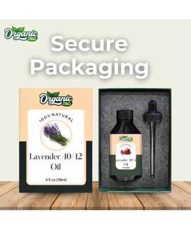 Organic Zing Lavender 40/42 (Lavandula angustifolia) Oil | Pure & Natural Essential Oil for Skincare Aroma & Diffusers Haircare - 118ml/3.99fl oz - Buy Online on GoSupps.com