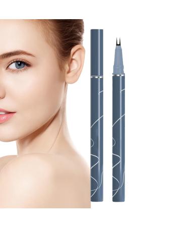 ulapithi Eyeliner Pen Waterproof Eyeliner Pen 1.5 ml Double-Ended Waterproof Liquid Eyeliner Pen with Brush Double-Ended Liquid Eyelash Pencil Waterproof Eyeliner