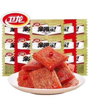 Weilong Qinzuishao Spicy Strips Latiao 12g/Bag Kissing Spicy Stick Small Gluten Ready-to-Eat hot and Spicy Gluten Famous Chinese Special Snack Gift Pack Instant Casual Snack (Spicy Flavor 80bag) Spicy flavor 80bag - Buy Online on GoSupps.com