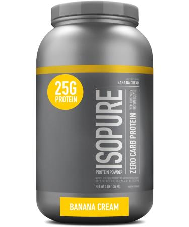 Isopure Protein Powder ero Carb Whey Isolate with Vitamin C & Zinc for Immune Support 25g Protein 