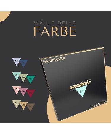 Mandouki Elegant Braided Hair Ties (6 pcs) | Ultimate Support & Durability for Women & Girls - Altrosa - Buy Online on GoSupps.com