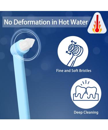 2 Pack Interdental Toothbrushes - Soft Fragrant Brushes for Orthodontic Braces Cleaning (Green/Sky Blue) - Buy Online on GoSupps.com