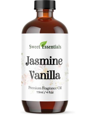 Jasmine Vanilla 4oz Premium Fragrance Oil Aromatherapy Diffuser Crafts Soap Home Scents Bath & Body DIY Parfum and Much More. Versatile and Long-Lasting - Buy Online on GoSupps.com