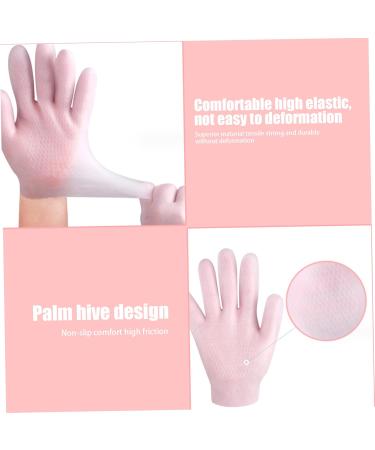 Moisturizing Gloves Overnight 2 Pairs Non-slip Palm Elastic Lotion Gloves Free Size Gloves for Dry Hands Chapped Skin Beauty Supplies - Buy Online on GoSupps.com