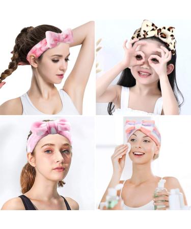 12pcs Coral Fleece Spa Headbands | Makeup & Face Washing Headwraps | Soft Bowknot Hair Bands - 12 Colors | Ideal for Spa Parties & Birthday Celebrations for Girls and Women - Buy Online on GoSupps.com