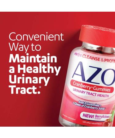 AZO Dual Protection Urinary Vaginal Support Probiotic Plus Urinary Tract Health Cranberry Gummies 72 Count - Buy Online on GoSupps.com