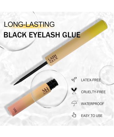 Mayhug Lash Glue Waterproof Eyelash Glue Black Cluster Lashes Glue 5ml Eyelash Glue for Cluster Lashes Super Strong Cluster Lash Glue Hold 72 Hours - Buy Online on GoSupps.com