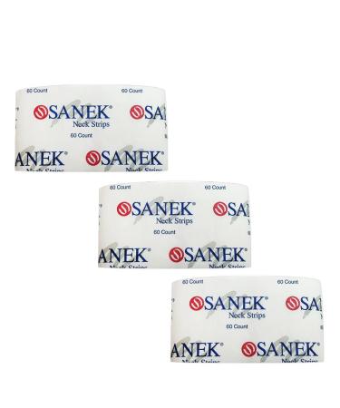 Salon Barber Hair Stylist Graham SANEK 3 Packs of 60 Neck Strips SD-40003 60 Count (Pack of 3)