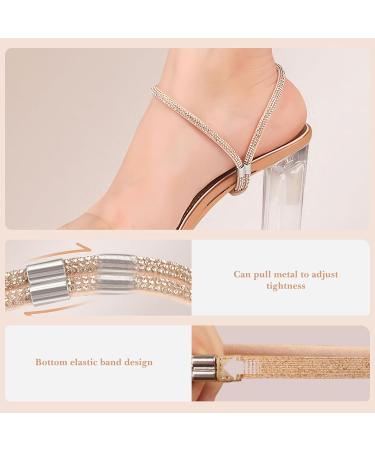 Multi-Color Heel Straps for High Heels | Removable & Installation-Free Elastic Straps | Anti-Loosening Shoe Replacement Accessories - Buy Online on GoSupps.com
