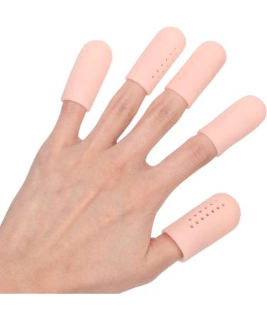 Finger Toe Protector Breathable Soreness Relief Flexible Soft 10pcs Silicone Finger Cover Portable for Office Work - Buy Online on GoSupps.com
