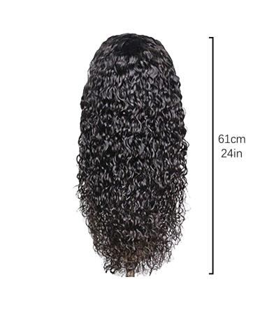 Gmuret 24 Inch Curly Lace Front Wig for Women - Real Black Hair Swiss Lace Natural Look - Buy Online on GoSupps.com