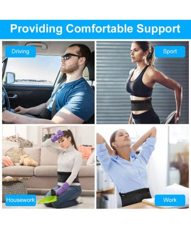 ACWOO Heated Back Support Belt - Magnetic Therapy Lumbar Support for Men & Women - Ideal for Back Pain Relief - Buy Online on GoSupps.com