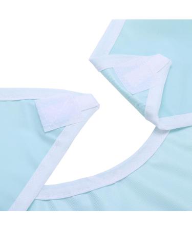 Adult Bibs Waterproof Adult Elder Mealtime Bib Clothes Clothing Protector Dining Aid a Perfect Item for the Adult and the Elder Who Lack Ability to Have Meal Reusable(Light green) - Buy Online on GoSupps.com