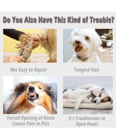 Professional PET Knotting Comb & De-Filting Knife for Dogs & Cats - Remove Mats & Debris Easily! - Buy Online on GoSupps.com