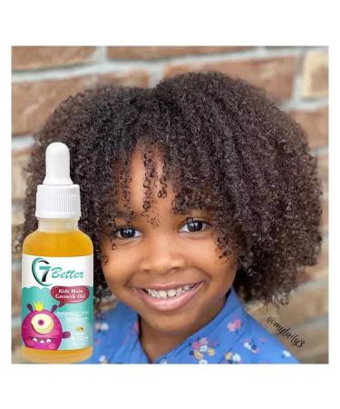 Natural Baby Kids Hair Care Products Extra Strength Growing & Nourishing Children Hair Growth Grow Serum Oil Black Seed Oil for powerful Hair growth - Thick and Full