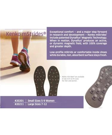 Nikken Kenko mStrides 20201 Shoe Insoles - Magnetic Therapy for Relaxation & Balance - Improves Blood Circulation - Small (Sizes 5-9) - Buy Online on GoSupps.com