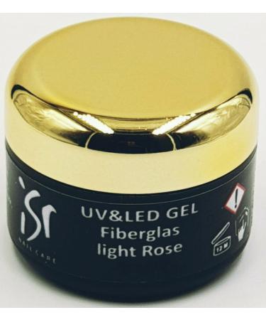 ISR Nail Care UV & LED Gel Fiberglass Light Rose Builder 1 Phase - No Heat - 15ml | Buy Online for International Shipping - Buy Online on GoSupps.com