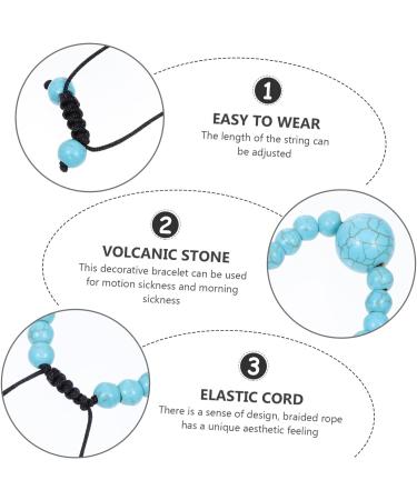 MARMERDO 4pcs Anti Motion Sickness Jewelry: Moonstone Ocean, Turquoise Beads, Portable Travel Gem Kelp - Buy Online on GoSupps.com