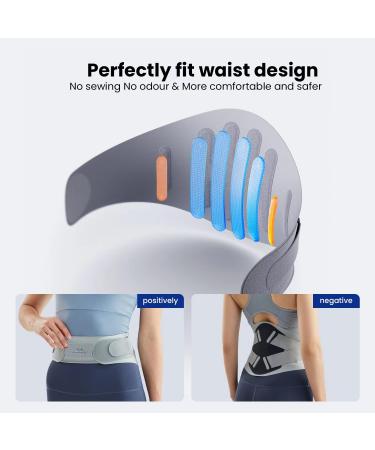 Ergonomic Back Brace for Lower Back Pain Relief | Soft 3D Knit Lumbar Support Belt for Men & Women | Anti-Skid Herniated Disc & Sciatica Relief (M 26-41 65-105cm - Buy Online on GoSupps.com