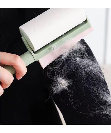 Extra Sticky Lint Roller for Clothes - 2 in 1 Pet Hair Remover & Carpet Scraper | Quick Dehairing Tool with 3 Refills - Buy Online on GoSupps.com