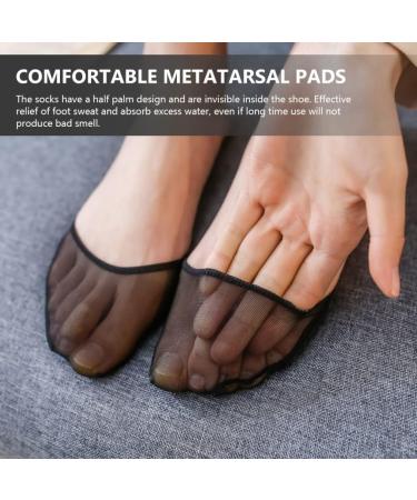 5 Pairs Breathable Half Socks with Non-Slip Metatarsal Pads - Reusable & Washable Outdoor Toe Socks - Buy Online on GoSupps.com