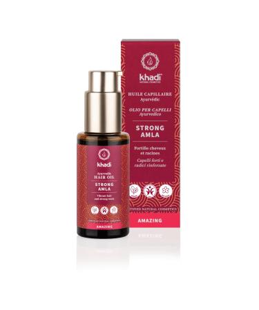 Khadi Strong Amla Hair Oil 50ml | Promotes Hair Growth & Prevents Hair Loss | 100% Natural Vegan Ayurvedic Hair Care - Buy Online on GoSupps.com