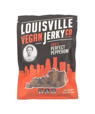 Louisville Vegan Jerky Co Perfect Pepperoni 3 oz (85.05 g)