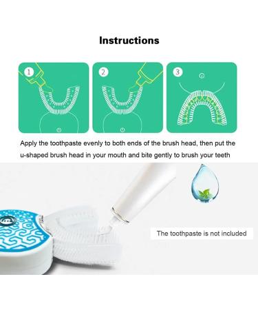 Automatic Sonic Glow Toothbrush Kit | Teeth Whitening with 2 Replacement Heads (White-Blue) - Shop Internationally - Buy Online on GoSupps.com