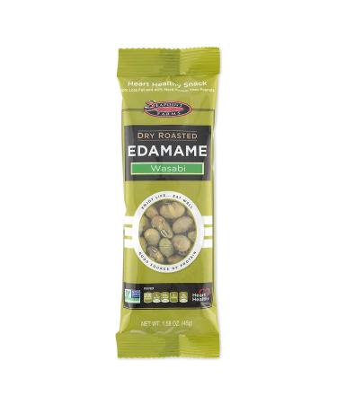 Seapoint Farms Spicy Wasabi Dry Roasted Edamame - 12 Pack (1.58 oz Each) | Healthy Snack - Buy Online on GoSupps.com