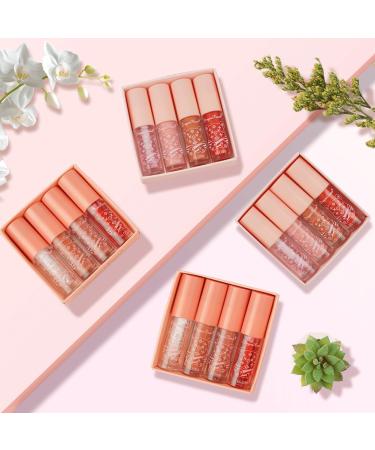 4 Couleurs Liquide Brillant L vres Ensemble Loss L vres Extra-Brillant la Texture L g re et clatante Lasting Bright Lip Oil pour Femmes Gilrs Soins des L vres R parateur A - Buy Online on GoSupps.com