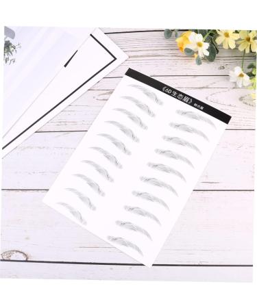 POPETPOP 6 Sheets Pairs Black Stickers Ladies Makeup Brow Tattoos Eyebrow Stickers Tool Disposable Miss - Buy Online on GoSupps.com