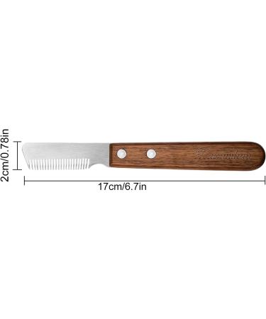 Buy Premium Wooden Handle Dog Trimmers for Dachshunds & Terriers | Pet Care Grooming Tool for Undercoat & Fine Hair - Buy Online on GoSupps.com
