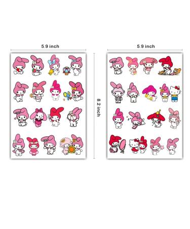 8 Sheets Melody Temporary Tattoos for Kids | My Melody Birthday Party Supplies & Favors - Buy Online on GoSupps.com