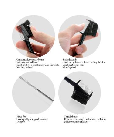 Buy 8-Pcs Professional Soft Hair Double Head Eyebrow Brush & Eyelashes Comb | Essential Makeup Tool for Flawless Beauty - Fast International Shipping - Buy Online on GoSupps.com