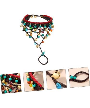 VALICLUD 1pc Glass Wax Rope Bracelet Straw Purse Braided Bracelet Summer Bracelets for Women Pearl Bracelets Friendship Braids Womens Bracelets Delicate Copper Bells Girl One-piece Jewelry - Buy Online on GoSupps.com