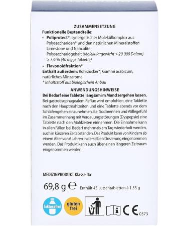 Neobianacid for Heartburn Relief - Protect Mucous Membrane 45 Tablets | International Shipping Available - Buy Online on GoSupps.com