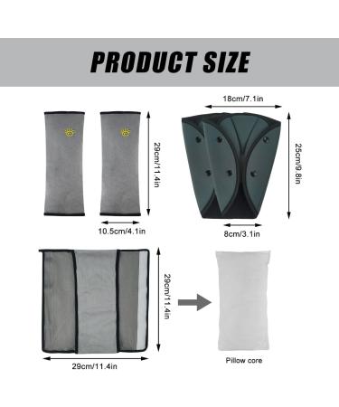 Uzepie 2PCS Kids Seatbelt Adjuster with Shoulder Pad - Seat Belt Cover for Children and Adults - Buy Online on GoSupps.com