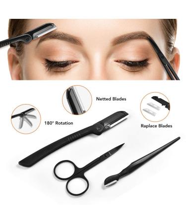 11 in 1 Eyebrow Razor & Grooming Kit - Multipurpose Exfoliating Dermaplaning Tool for Women & Girls - International Shipping Available - Buy Online on GoSupps.com