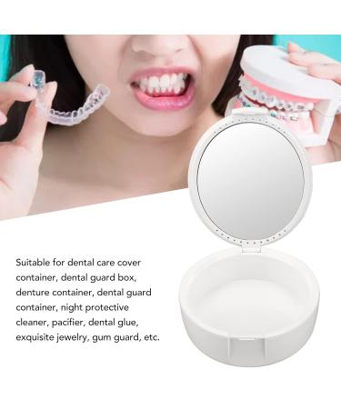 NATUDECO Prosthesis Mouth Protection Storage Box | Durable & Safe Prosthesis Holder Case for Seniors - White - Buy Online on GoSupps.com