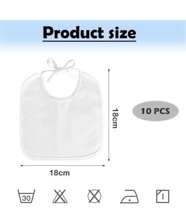 Nephilimia 10-Pack Baby Bibs for Painting | Unisex Drool Bibs for Baby Showers & Parties - Buy Online on GoSupps.com