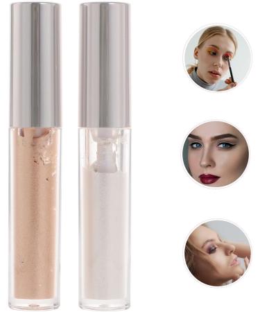 Healvian 2pcs Liquid Eyeshadow Liquid Highlighters Makeup Highlighter Eyeshadow Glitter Melt Cosmetics Pp  - Buy Online on GoSupps.com