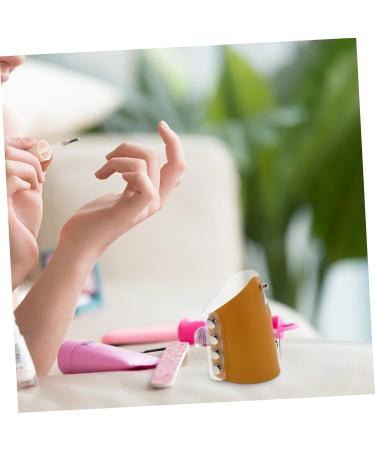  Healeved Healeved Palette for nail art and hand care makeup tray foundation mixing palette foundation plate for liquid makeup foundation plate makeup storage wax applicator pvc Light Brown - Buy Online on GoSupps.com