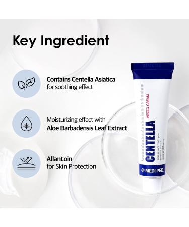 MEDI-PEEL Centella Mezzo Cream 1.01 fl oz - Cica Moisturizing Cream for Skin Breakouts & Sensitive Skin | Korean Skincare Hydration & Repair for All Skin Types - Buy Online on GoSupps.com